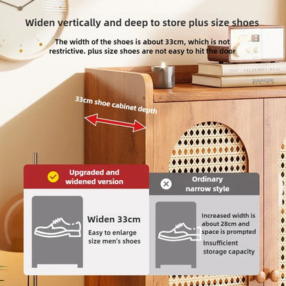 Vertical multi-layer shoe rack, household large capacity living room storage, entrance cabinet, multifunctional storage rack