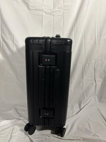 Carl Friedrik Carry-On Black Luggage Hard Shell Suitcase TSA Lock Spinner
