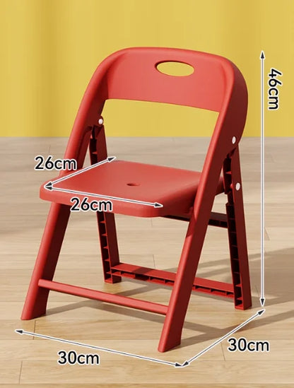 Children Chair Kids Toddler Baby Seat Chair Folding Backrest Non Slip Thickened Stool Sturdy Portable Nursery Kindergarten Home