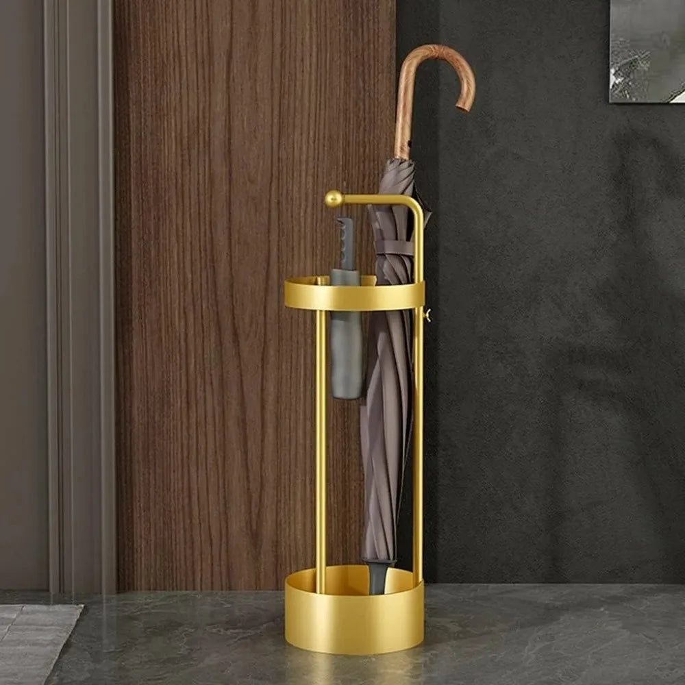 Gold/black Umbrella Stand, Space Saving & Rust Resistant, Modern Metal Umbrella Holder, Perfect for Home & Office Use