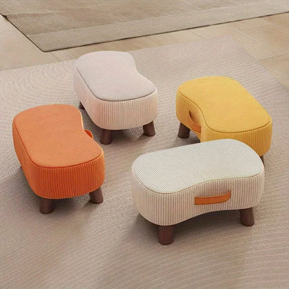Simple Shoe Changing Stool Living Room Sofa Pedal Stool Coffee Soft Bag Household Nordic Furniture Shoe Bench Dining