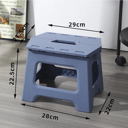 Folding stool, portable outdoor bench, low plastic, easy to carry, suitable for street vending, thickened stool, small household