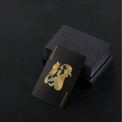 1 pair of waterproof playing cards, plastic playing cards, foil cards, novelty playing cards, adult playing cards, family gaming