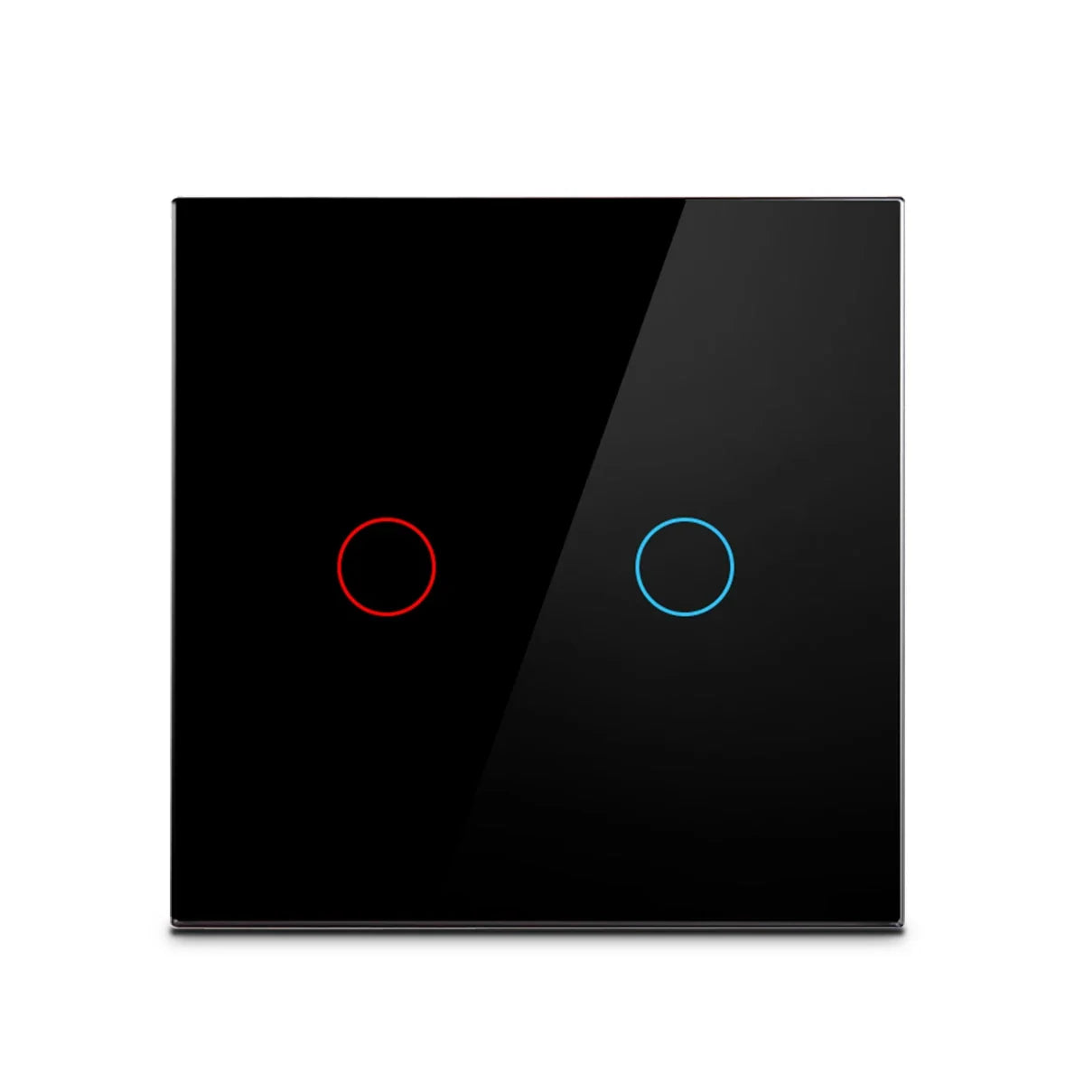 AC100-240 Touch Switch Power Led Panel Wall Light Switches Tempered Black White Crystal Glass 1/2/3 Gang Interruttore Switch