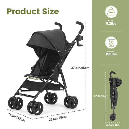 Children's Stroller Can Sit or Lie Down Lightweight Folding High Landscape Four-wheeled Pocket Stroller
