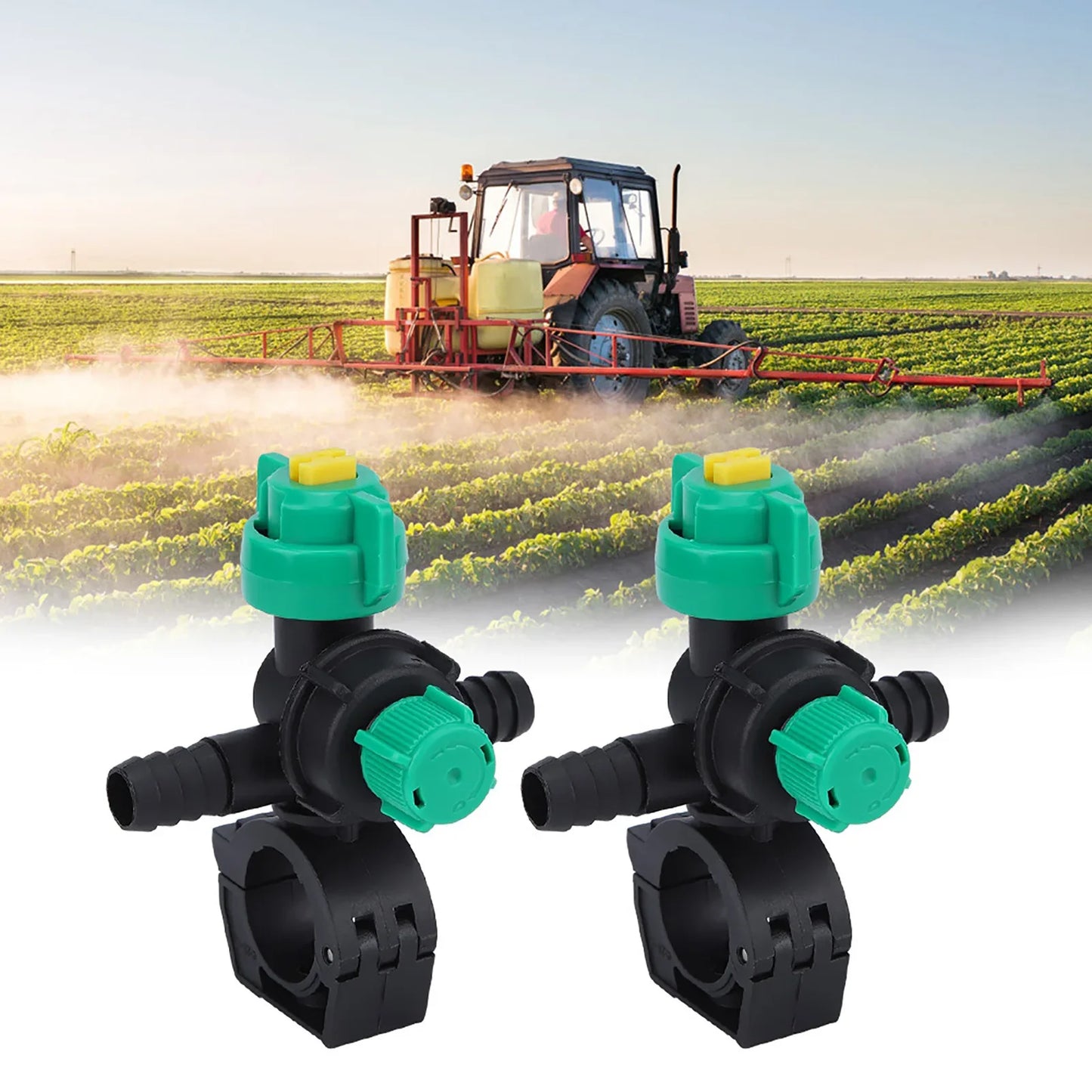 2Pcs External Thread Agricultural Sprayer Fan Shaped Spraying Nozzle for Agriculture