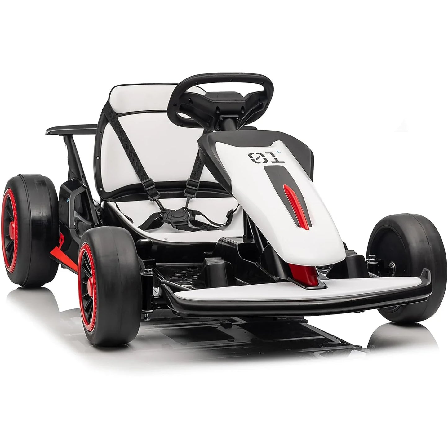 24V Electric Drift Go Kart for Kids with 200W Dual Motor,Music, Horn,8.1MPH High Speed,Ride On Racing Toy for Teens, Boys Girls