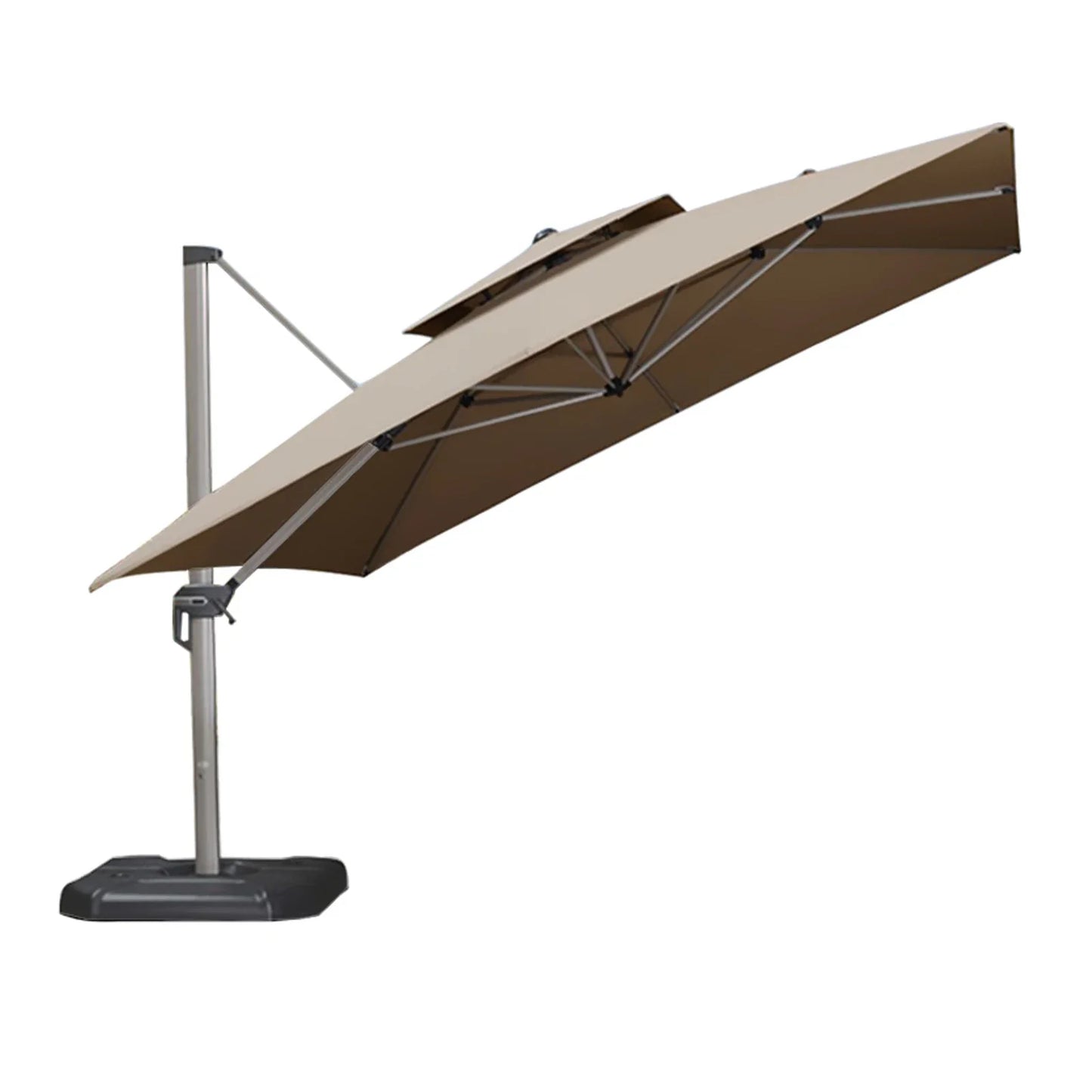 3X3M Outdoor Roman Umbrella Polyester Sunshade Umbrella Cloth Replacement Sunscreen and Rainproof Cloth Garden Courtyard