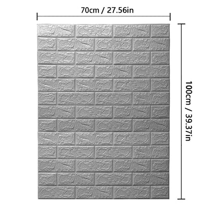 70cmx1/2/3/5/10m 3D Paper Wall Adhesive Living Room PVC Self-adhesive Panels Home Decoration Wallpapers Waterproof Wall Stickers