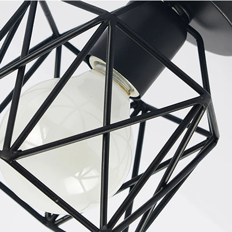 Modern LED Pendant Light Iron E27 blub base Minimalist Hanging Lamp Living Room Bedroom Restaurant Shop Bar Fixture Decoration