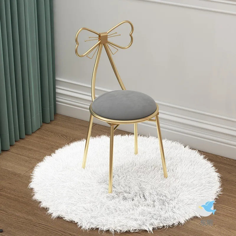 Italian simple girl bedroom dresser stool butterfly back chair ins makeup stool wholesale butterfly chair