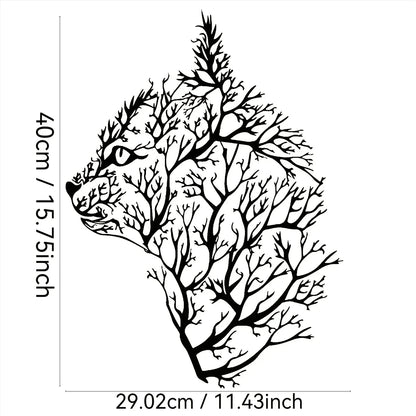 Charming Cat and Tree Metal Wall Art - Minimalist Decor for Bedroom, Living Room, Office - Perfect Housewarming Gift