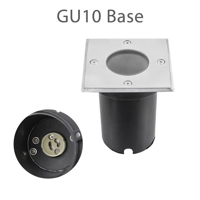 LED In-ground Light 12V 85-265V Buried Lights GU10 MR16 Waterproof Outdoor Recessed Spot Ground Lamp Underground Floor Lamps