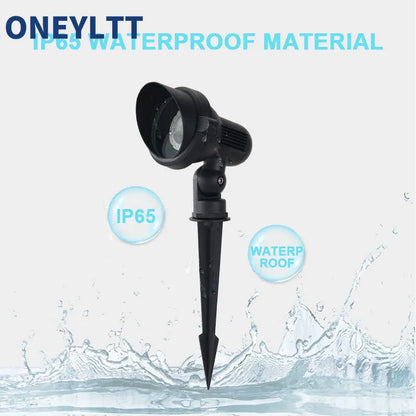 IP65 Outdoor Garden GU10 MR16 220V 110V LED Lawn Spike Light Pond Path Landscape Spot Light Bulbs