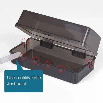 1Pc Outdoor Electrical Boxes Waterproof Cable Management Box Rain-Proof Weather Proof Plug Box Waterproof Box For Wiring Board