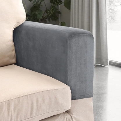 2pcs Sofa Armrest Protector Universal Armchair Covers Non-Slip Soft Warm Couch Arm Rest Covers Thickened Furniture Protector