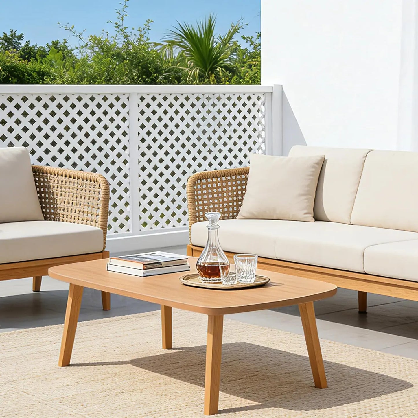 Rectangular Wooden Foldable Coffee Sofa Table Tatami Tea Table with Folding Legs Portable Laptop Desk for Home Office Balcony