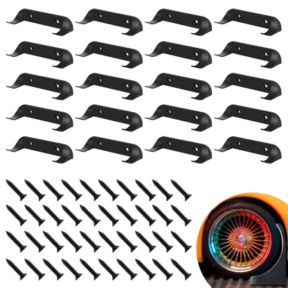 12/20Pcs Collectible Car Display Wall Mount Firm Display Car by Wheels on Wall Hanging Car Toy Display Rack for Lego Car Models