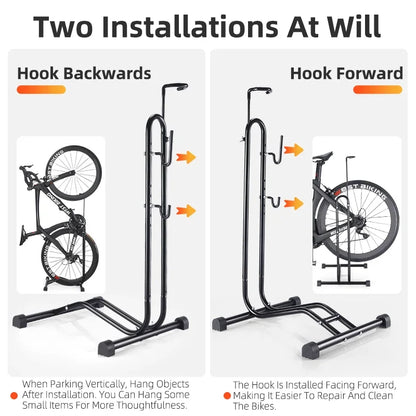 WEST BIKING 3 In 1 Bicycle Parking Rack Multifunctional Bike Indoor Garage Storage Stand MTB Road Bike Maintenance Repair Stand
