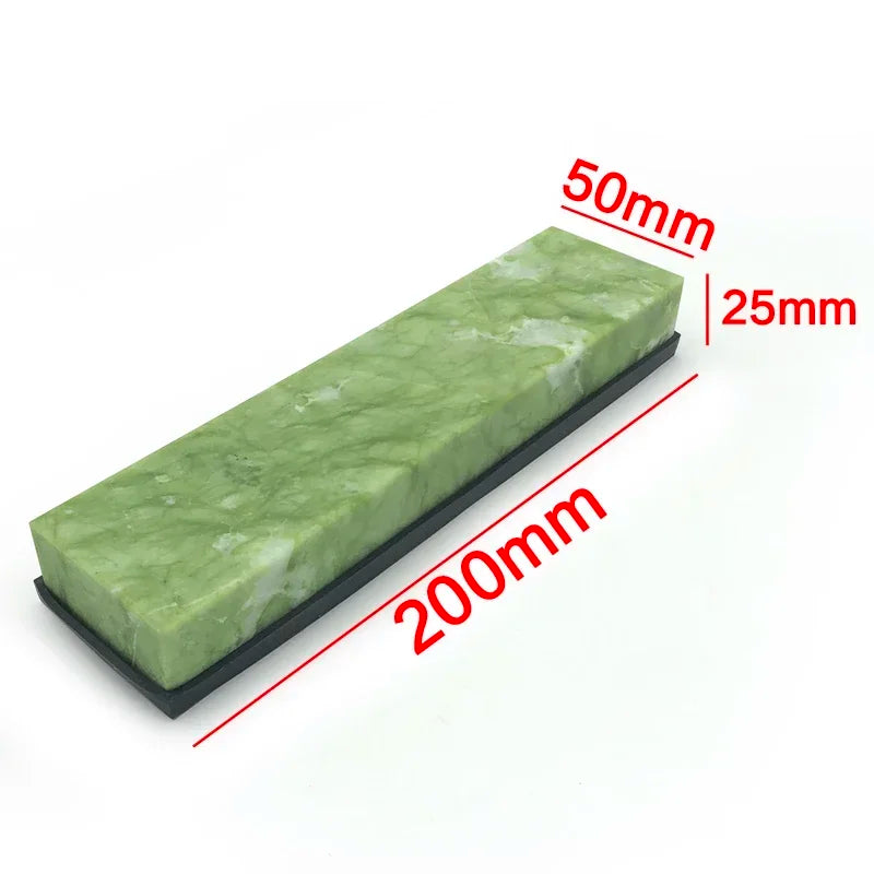 Natural 10000 Honing Tool Super Fine Green Agate Stone Polishing Finishing Bar Whetstone Sharpening for Kitchen Knife Sharpener