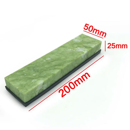 Natural 10000 Honing Tool Super Fine Green Agate Stone Polishing Finishing Bar Whetstone Sharpening for Kitchen Knife Sharpener