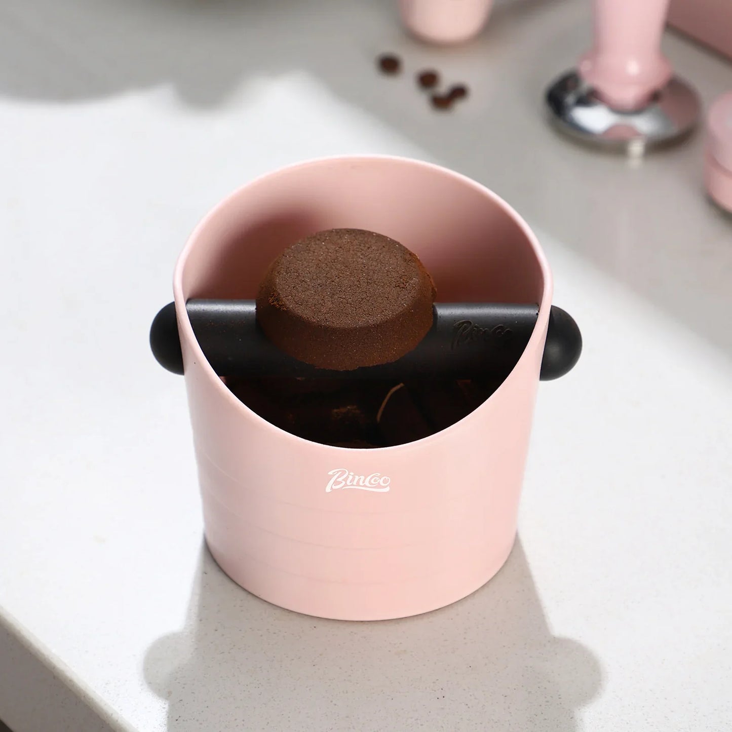 Bincoo Coffee Knock Box Espresso Grounds Container Anti Slip Espresso Dump Bin Grind Beveled Barista Goods Cafe Bar Accessories