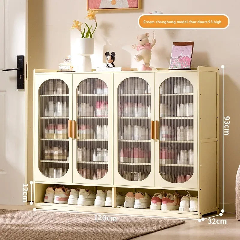 New shoe cabinet household multi-layer storage shoes dust-proof door porch floor large-capacity porch rack shoe rack