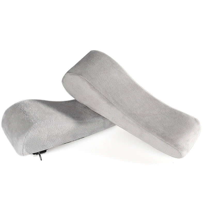 2 pc set of chair armrests for general office use. Ergonomic chair armrests designed to relieve pressure on elbows and forearms