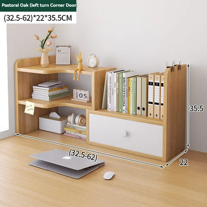 Bookshelf Office Desktop Storage Shelves Multi layer Scalable Shelves Student Desk Storage Boxes Small Bookcases