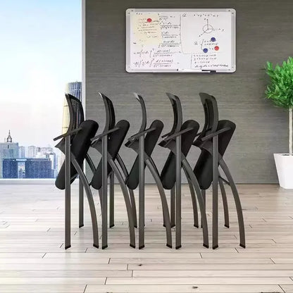 Folding training chair with desk board, foldable writing board, office meeting room, integrated table and chairs, conference