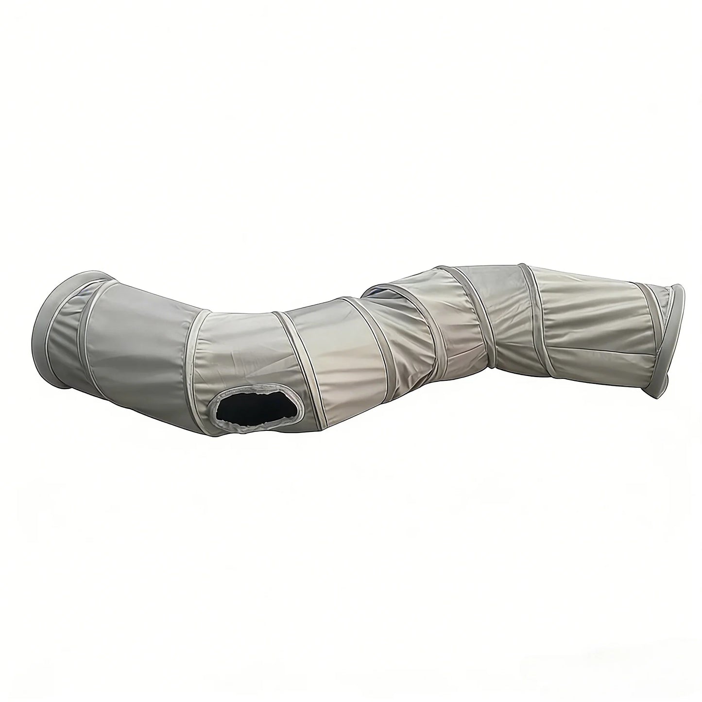 Foldable S-shaped Cat Tunnel Toy, Plush Interactive Cat Maze, Retractable Indoor Outdoor Play Tunnel, Durable Hideaway for Pets