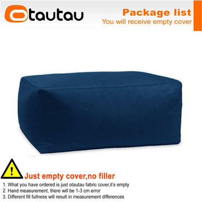 OTAUTAU Outdoor Oxford Bean Bag Cover Swim Pool Float Lounger Beach Club Pouf SF505【No Filler!You Need To Fill It By Yourself!】
