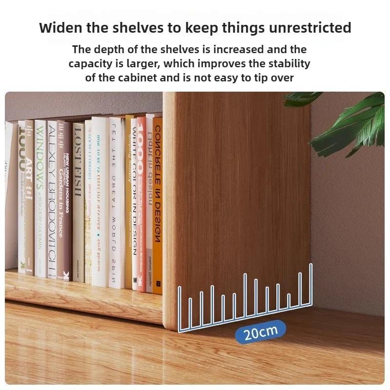 Household Goods Simple Desktop Bookshelf Dormitory Multi-layer Storage Rack Home Student DeskSolid Wood With Extraction Rack