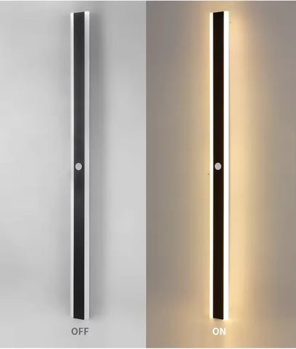 110- 240V IP65 Waterproof Porch Lamp LED Long Garden Lamp for Villa Garage Lighting FixtureOutdoor Wall Light With Motion Sensor