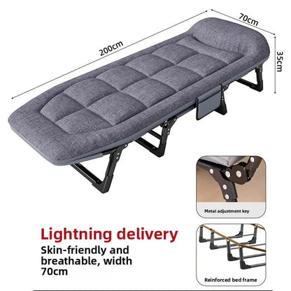 Lunch break folding bed office single recliner portable hospital escort march dual-purpose nap bed