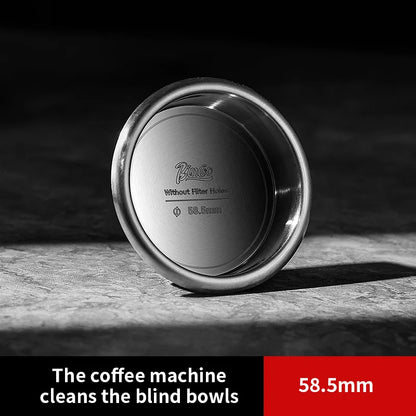 BINCOO High Precision Filter Basket 51/58.5mm, Portafilter Basket 16/18/20g Espresso Machine Extraction Powder Bowl CoffeeHandle