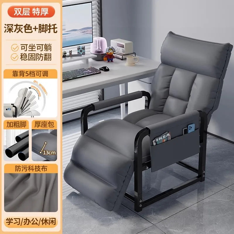 Folding Convertible Sofa Bed Recliner Lazy Armchair Single Sofa Lounge Chair Living Room Balcony Office Bedroom Home Furniture