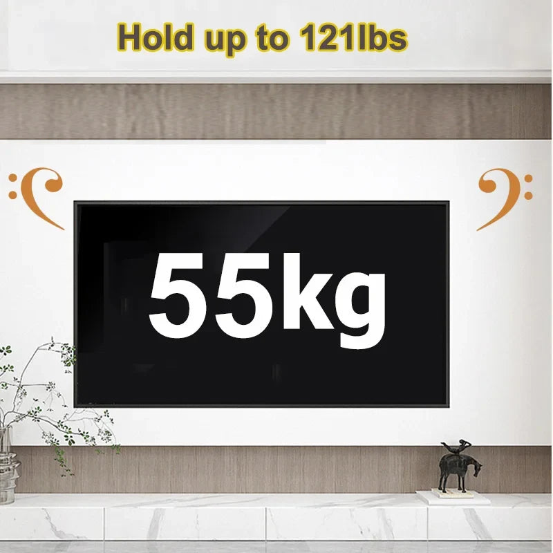 Full Motion TV Wall Mount for Most 40-80 inch TV Swivel Tilt Mount with Dual Articulating Arms Up to 121 lbs VESA 600x400mm