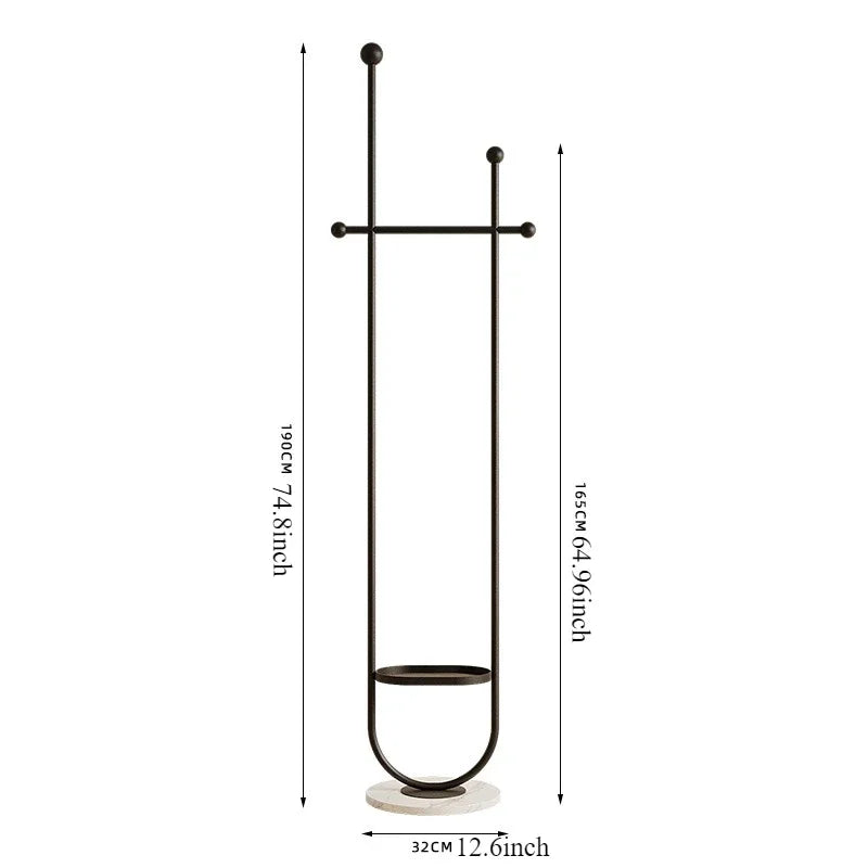 Stand Portable Clothes Rack Bedroom Floor Holder Clothes Hanger Hat Rack Home Modern Perchero De Pie Clothing Store Furniture