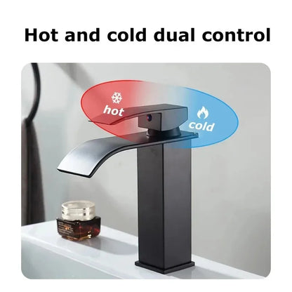 Bathroom Accessories Household Home Hot and Cold Water Waterfall Dragon Head Kitchen Bathroom Bathroom Washbasin Single Faucet