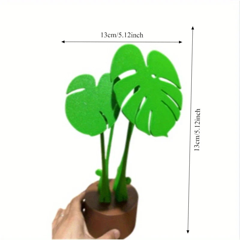 Monstera coaster plant turtle bamboo coaster plant with magnet 3D printing cross-border explosion