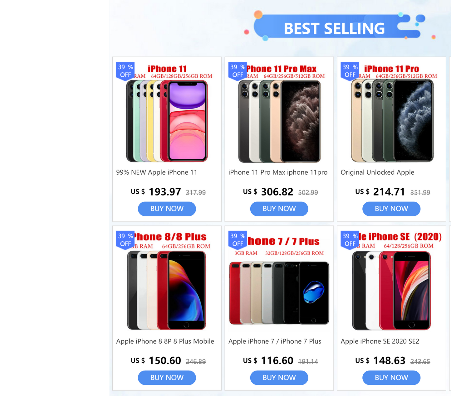 Apple iPhone SE 2020 SE2 SE2020 4.7" RAM 3GB ROM 64/128/256GB IOS Fingerprint 4G LTE 12MP Original Unlocked