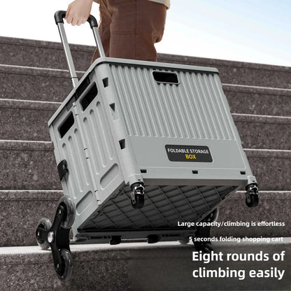 Household multi-functional shopping trolley, portable folding shopping trolley, trailer, camping, large-capacity storage box