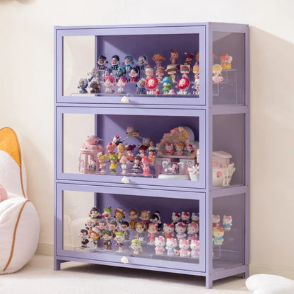 Blind box storage display stand model storage box dustproof building block doll figure display cabinet