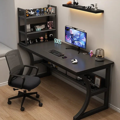 Gaming Desk Storage Sturdy Computer Desk Desktop Rack Bedroom Office Study Writing Simple Mobilier Bureau Office Furniture