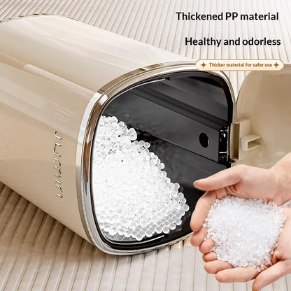20L Luxury Large Plastic Pedal Trash Can Lidded Hands Free Step Garbage Bin Kitchen Bathroom Bedroom Living Room Garbage Bin