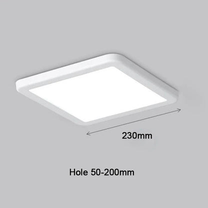 LED Panel Lights Ultra thin Ceiling Downlight 50mm to 200mm Cut Hole Adjustable Panel Light AC85-265V Indoor Lighting Lamp