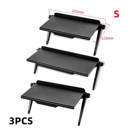 1/3PCS TV Screen Top Storage Shelf Adjustable Monitor Storage Rack Computer Desktop Display Stand TV Storage Rack Home Organizer