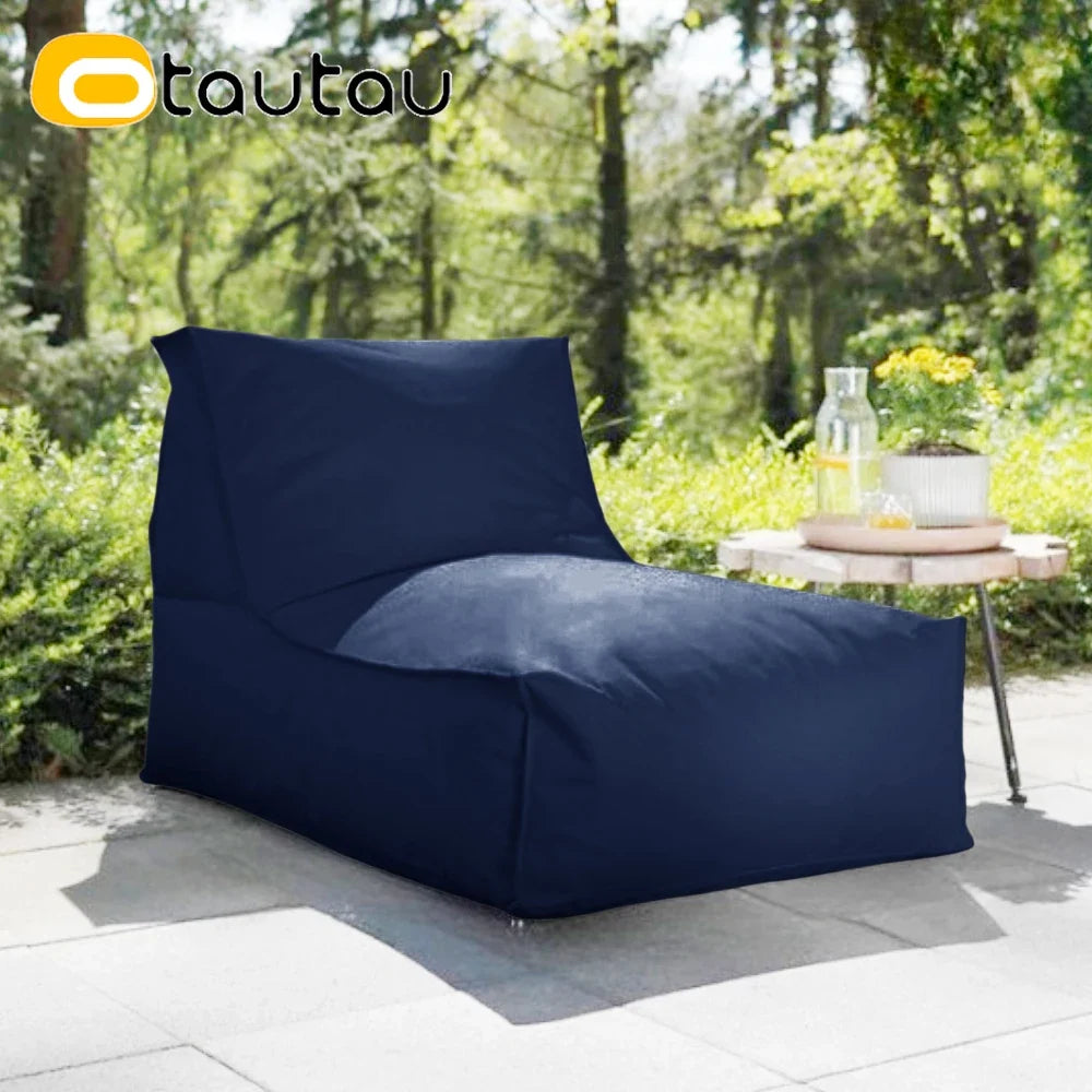 OTAUTAU Outdoor Oxford Bean Bag Cover Swim Pool Float Lounger Beach Club Pouf SF505【No Filler!You Need To Fill It By Yourself!】