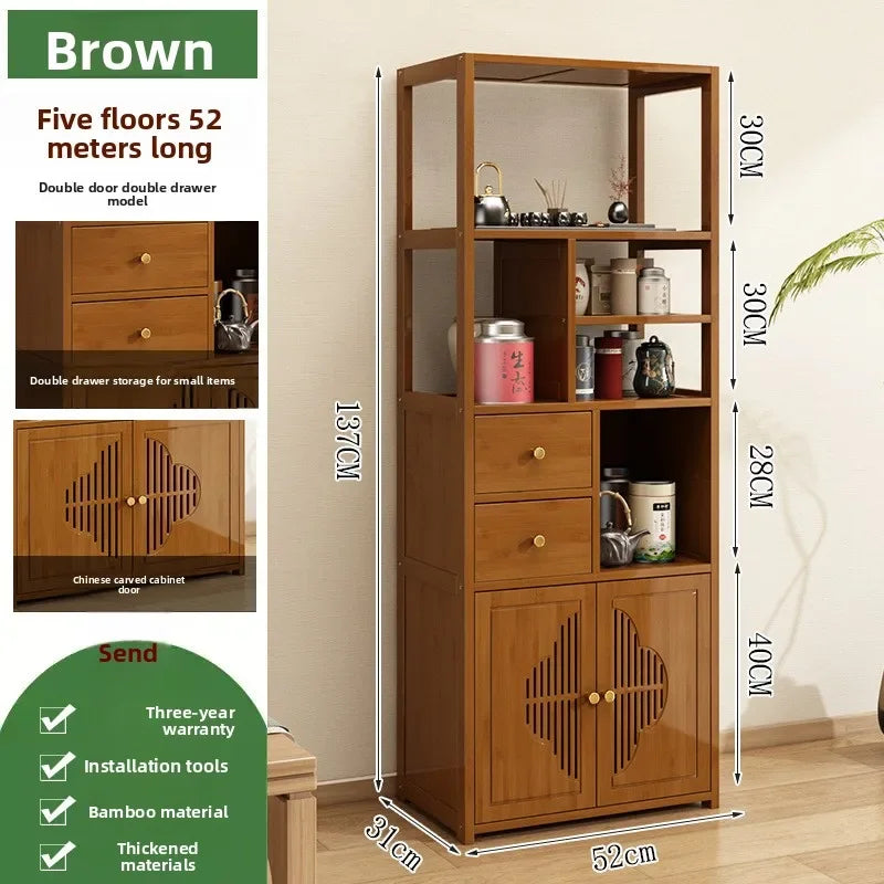 Tea cabinet, locker, living room, tea table against the wall, side cabinet storage locker